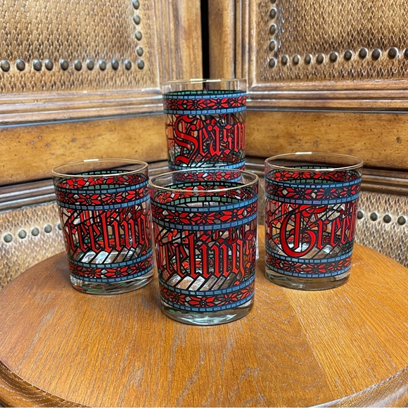 Vintage Houze Double Old Fashioned Glasses. - Picture 2 of 4